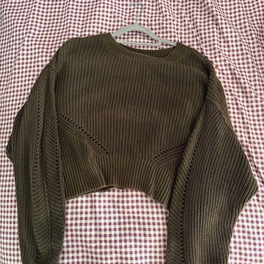 Arizona Jean Company Khaki Women's Crew Neck Sweater